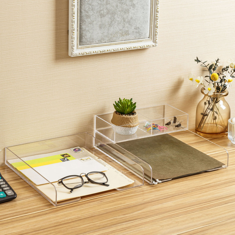 Archuleta Acrylic Stackable Desk Organiser