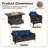 Alderwood 5-Piece PE Wicker Patio Set with Loveseat, Chairs, Ottomans & Beige Cushions-180660412