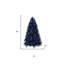 Sapin de Noël 7,5 pi noir pré-éclairé