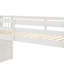 Lit mezzanine avec escalier, blanc