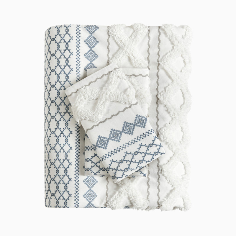 Premium Bedding Sets, Cotton Full Queen Modern Chenille For Home