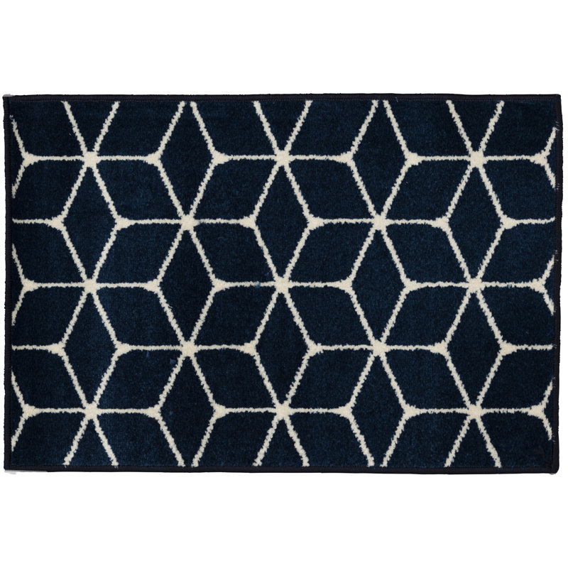 Iszac Geometric Indoor / Outdoor Rug, Rectangle 2' x 3'