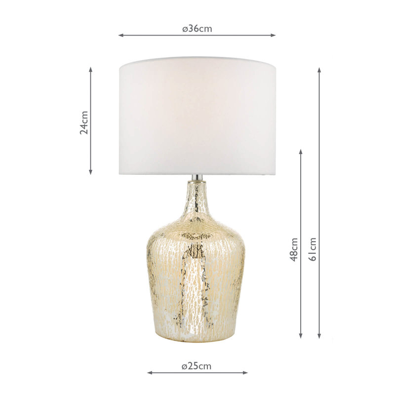 Lower Glass Table Lamp