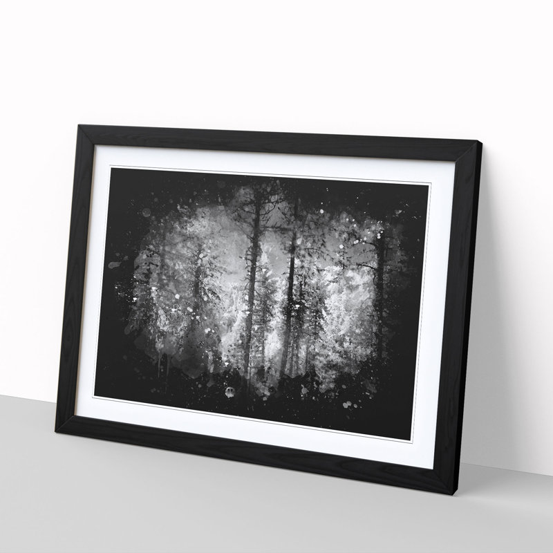 Montana Forest - Picture Frame Painting Print, 45cm H x 63cm W x 2cm D, Black Framed