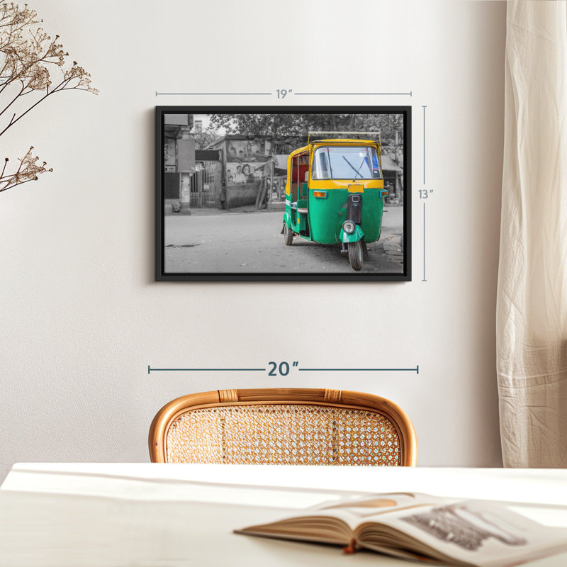 Indian Rickshaw Pop Canvas Print