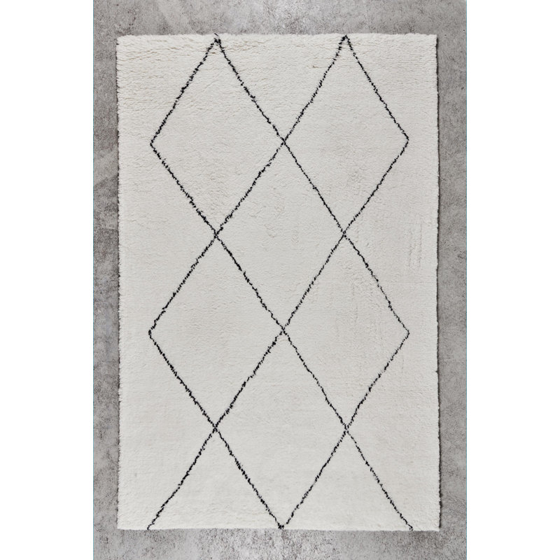 Geometric Hand Woven Area Rug, Rectangle 160 x 230cm