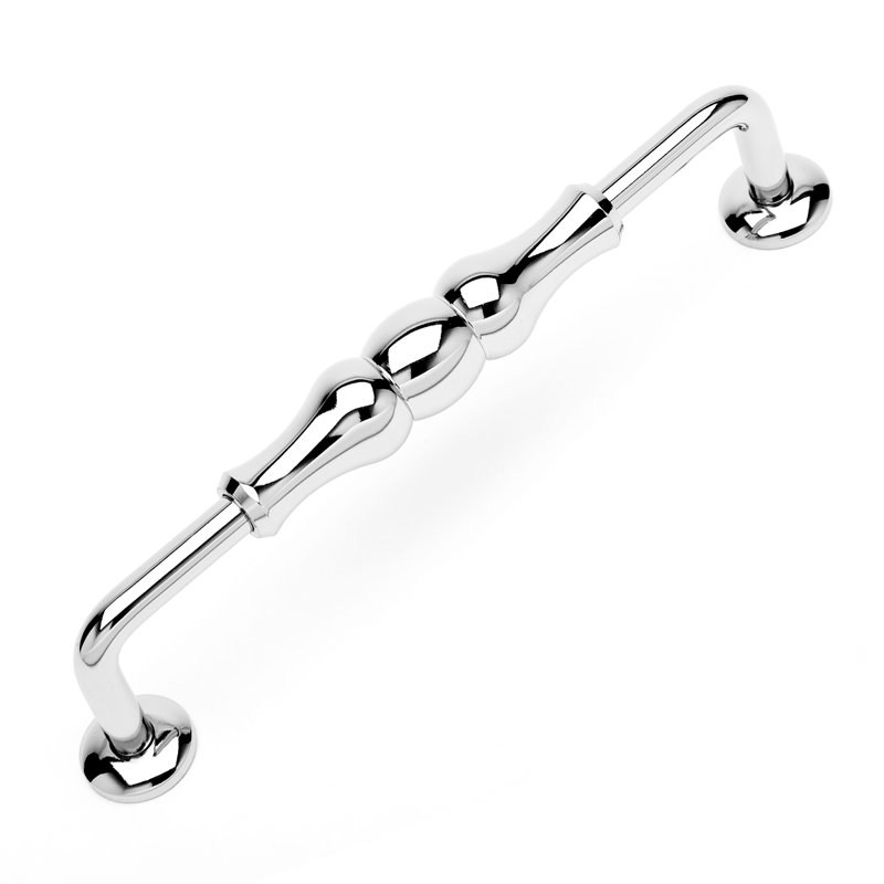Poignée verticale perlée 5 po CP Series, Nickel poli
