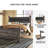 Meila Vegan Leather Four Poster Bed-1027142585