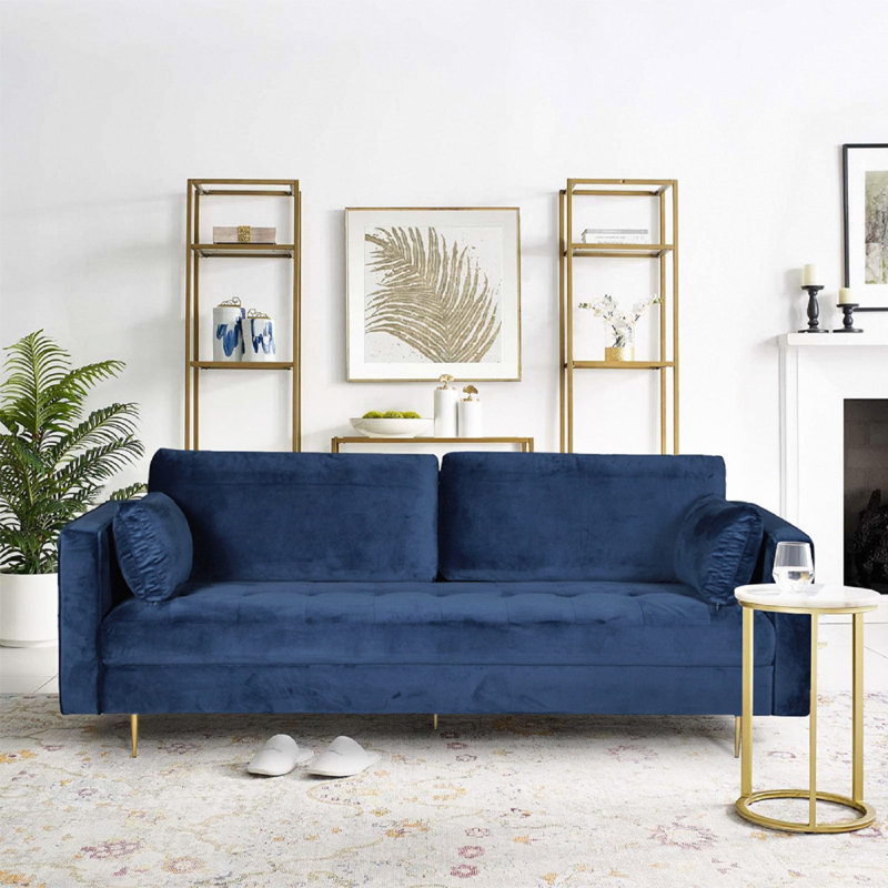 Athalia 2 Seater Loveseat, Blue