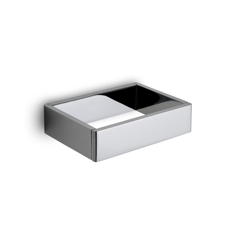 Icelle Metal Floating Shelf with Towel Bar, Matte Black, 1.6" H x 6.3" W x 4.3" D