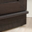 Armoire de rangement de coin contemporaine avec 5 tablettes, finition brune