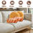 Flitwick Velvet Plush Bread Throw Pillow (15"x7")