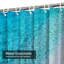 Rideau de douche avec 12 crochets Blue Water-486339113