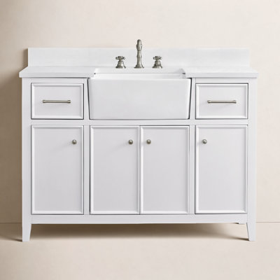 Aisa 48" Pine Single Bathroom Vanity
