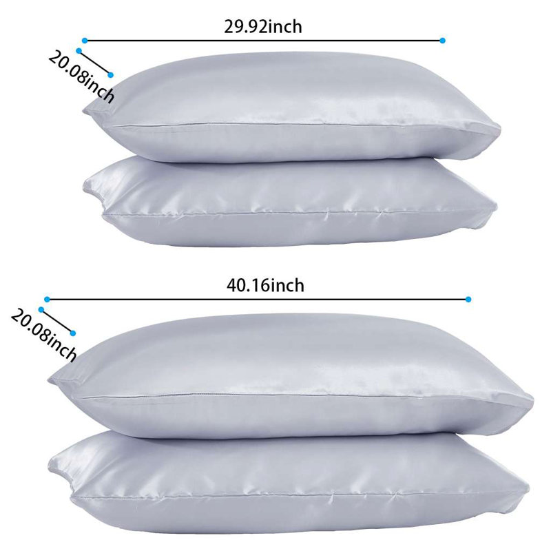 Ensemble de 2 valises pour chambre d'amis en polyester, Taies d'oreiller pour grand lit, Rose