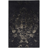 Veleno Wool Area Rug in Black