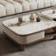 Table basse carrée en pierre micro-cristalline