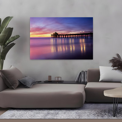 Reflection Of A Pier In Water Manhattan Beach Pier Manhattan Beach San Francisco California Usa Romantic Tranquil Abstract Architecture Beach Art