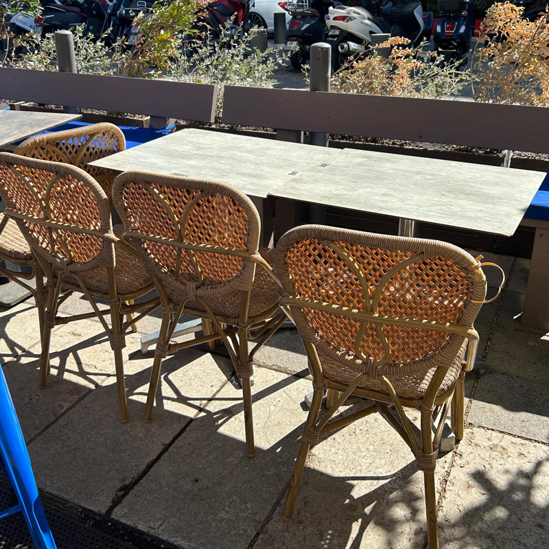 Tabouret de comptoir Alenah, Brun