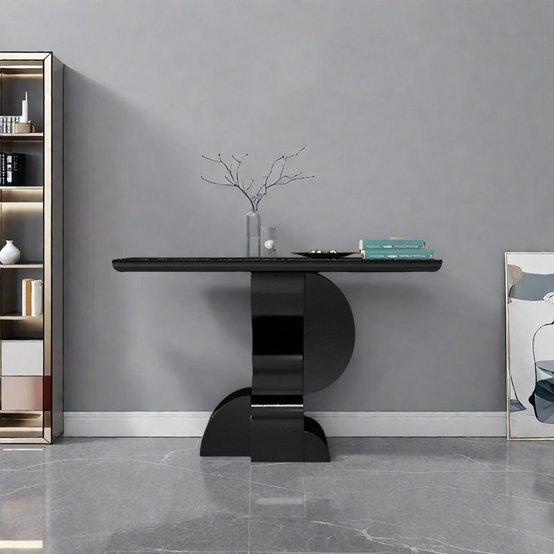 Console Modern Minimalist Art Design, Noir, H 35,43 po x l 47,24 po x P 15,75 po