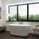 Puslinch 56'' x 32'' Freestanding Soaking Acrylic Bathtub