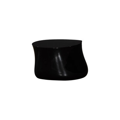 Table basse Melly, gelcoat noir
