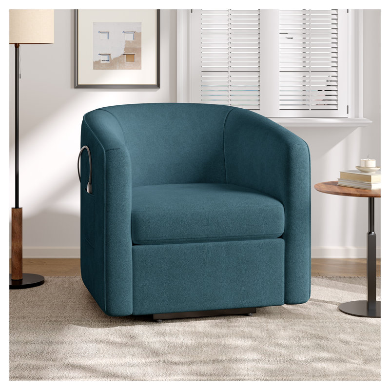 Fauteuil inclinable Blue Power Lift avec télécommande et dossier à demi-tonneau