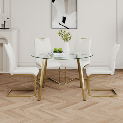 Modern Style Glass Circle Table