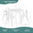 Nordic Table and Chairs - White