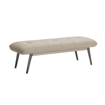 Banc rembourré en similicuir Zygi