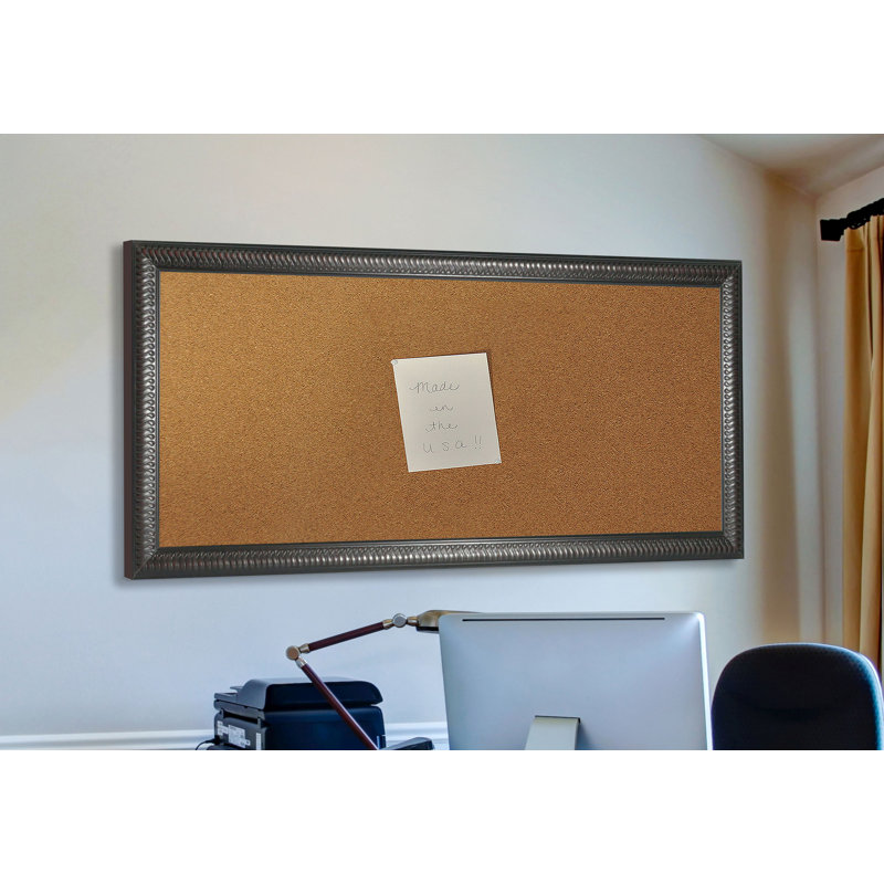 Linlin Cork Corkboard / Bulletin Board, 3' 6" H x 1' 6" W