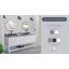 Ensemble de meuble-lavabo double 72 po Dexterity-86914441