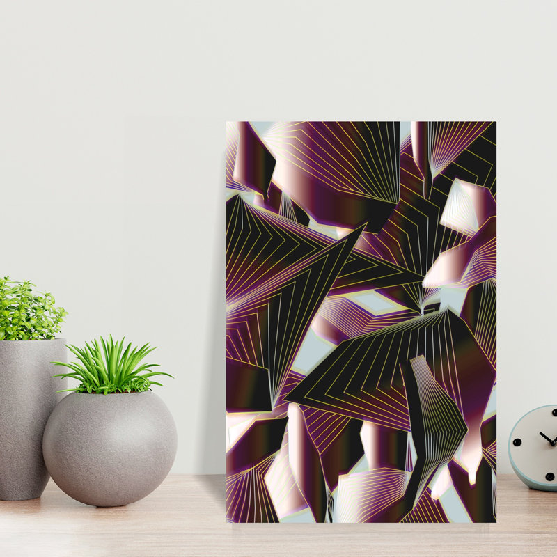 Art contemporain abstrait Magnolia, H 12 po x l 8 po
