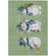 Machine Washable Indoor/Outdoor Christmas Snowman Xhevrie Aloe Rug