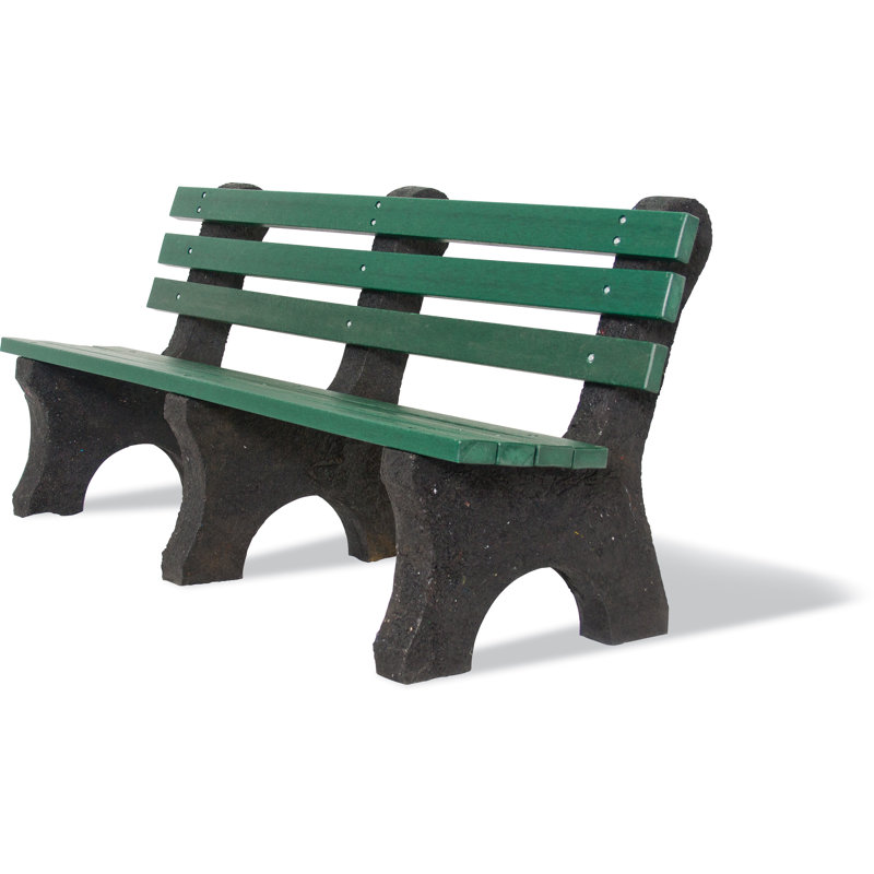 Banc de parc en plastique Witherspo, Vert, 96 po ( planches 2 x 4)
