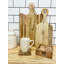 Wood Square 4 Piece Coaster Set