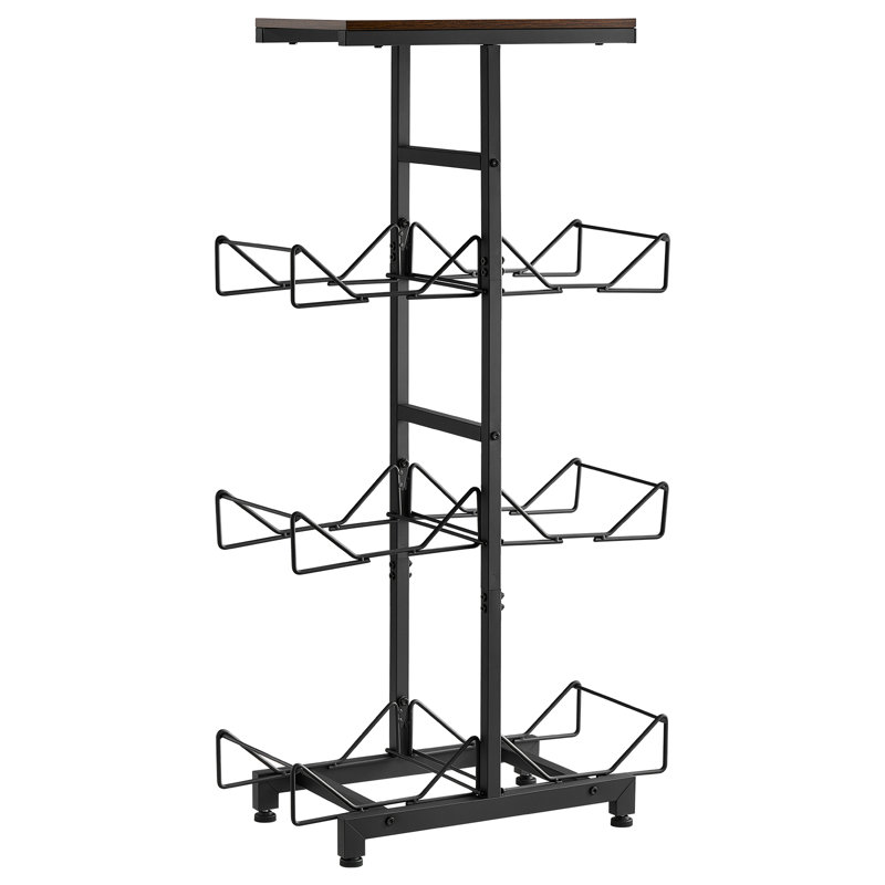 56 cm W Storage Rack, 106.5cm H x 56.1cm W x 26cm D, Black