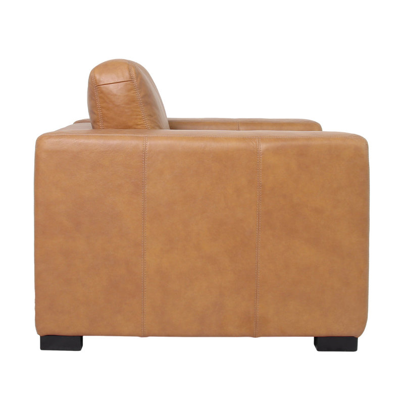 Fauteuil en cuir Argento, Tanné