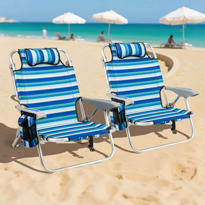 Chaise longue de plage pliante pour adultes pour 2 personnes