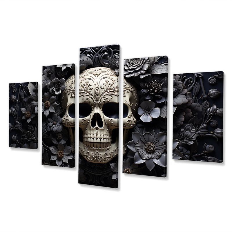 Skull and Crossbones Pirate - ensemble de décorations murales multiples