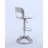 Huckeba Oval Metal-Back Adjustable Height Stool