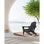 Chaise Adirondack pliante pour l'extérieur, résistante aux intempéries (vert)-1083084412