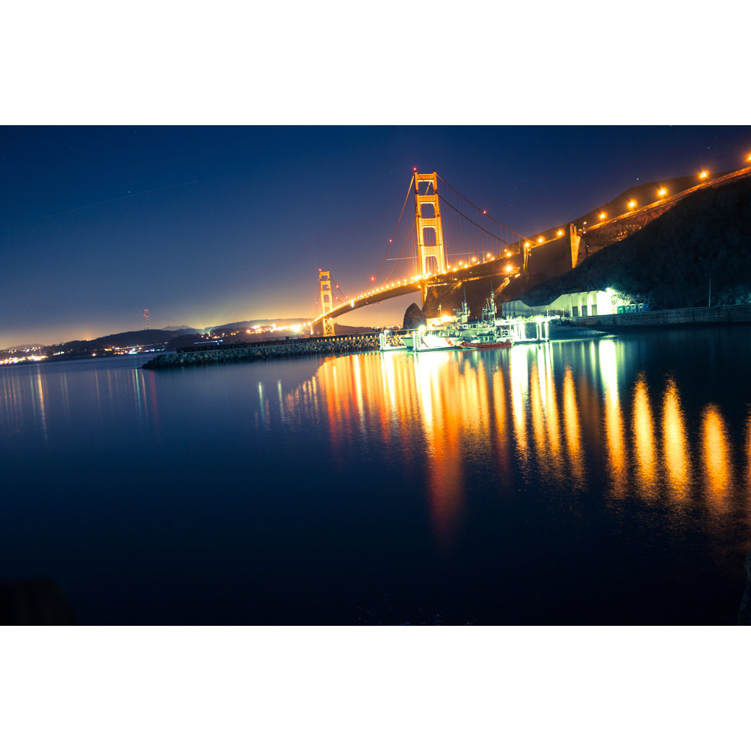 Golden Gate von Mayur_Gala777 - Wrapped Canvas Fotografie