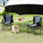 Oversized Directors Chair, Portable Folding Camping Chair for Adults, Heavy Duty Lawn Chair with Side Table, Supports 400 lbs, Black