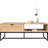 Tv Stand In Coastal Modern Style, Natural Wood, Drawer And For Organization Needs Wood With Drawer, Storage , Structure, 21 Inches Wide
