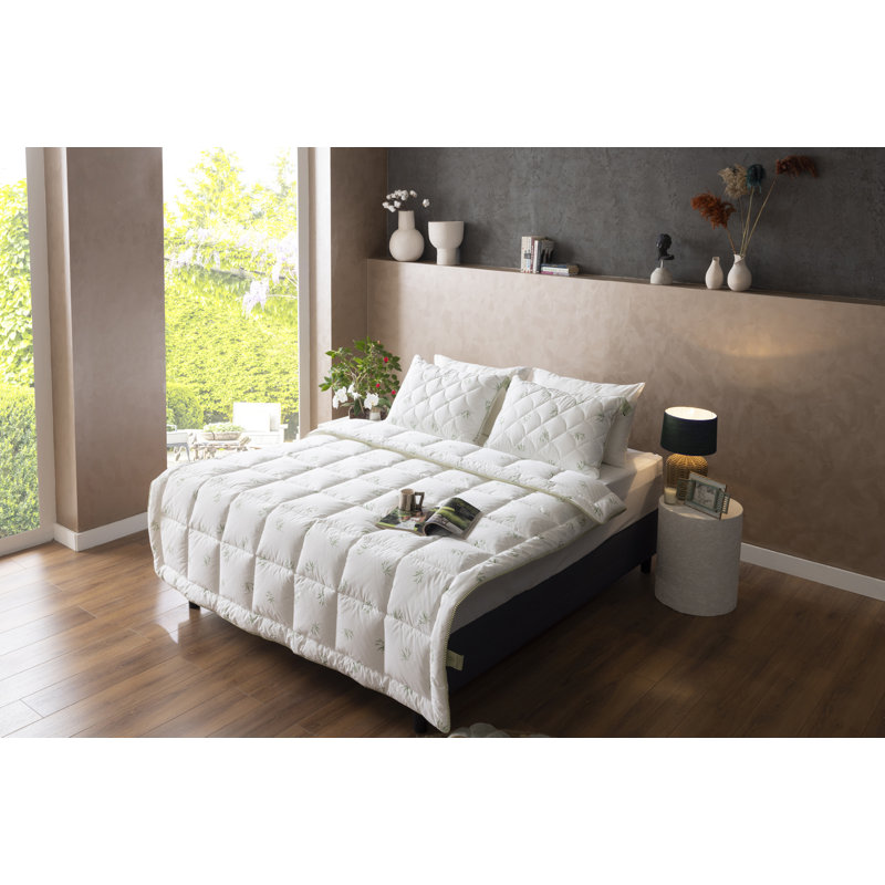 Duvetta Bamboo Comforter With Bamboo Fabric Cover Premium Quality Bamboo-all Season Useable- Machine Washable Duvet-medium Weight Quilt Twin Size (66inch×88inch)