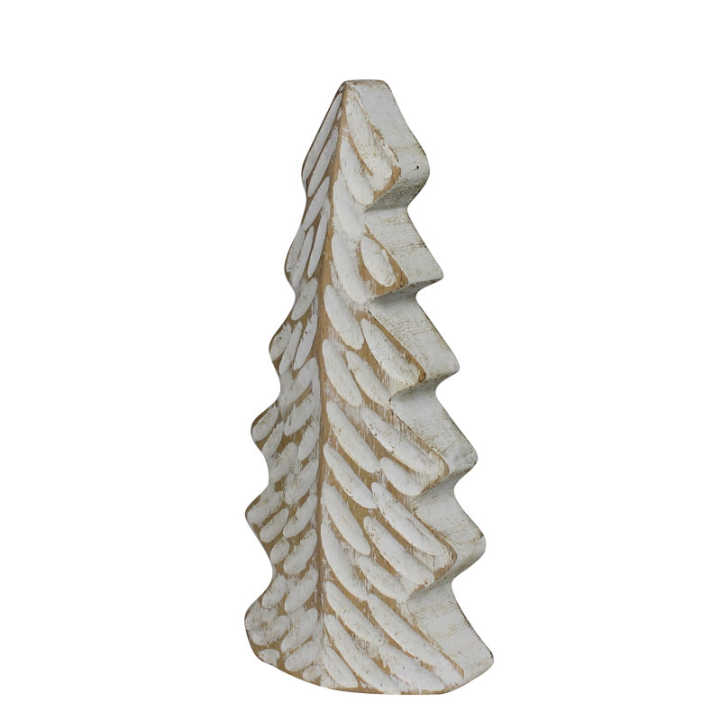 Arbre de Noël, bois - moyen, H 7,25 po x l 1,25 po x P 3,25 po