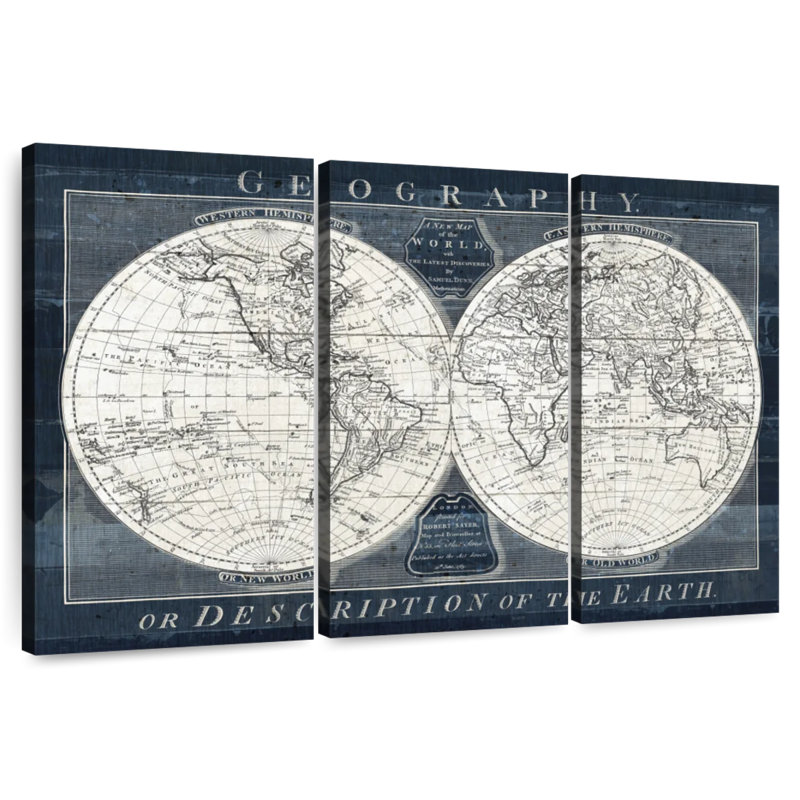 Aliaz Old World Globe Geography I, 42" H x 65" W