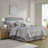 6 Piece Cotton Comforter Set Grey-114529025