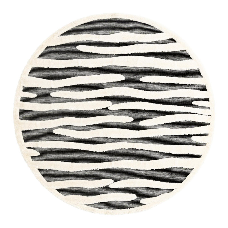 Tapis Corrhe Studio® Trellis Raheesa, Rond 7 pi 10 po